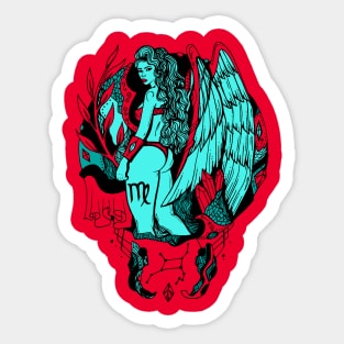 Turqred Virgo Beauty Sticker